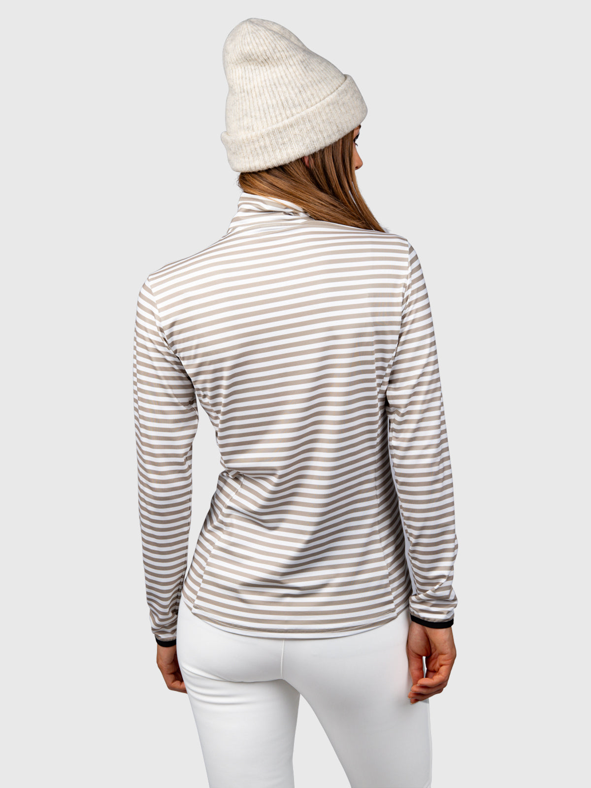 Rodika-Print Women Fleece | Awning Stripe Fungi
