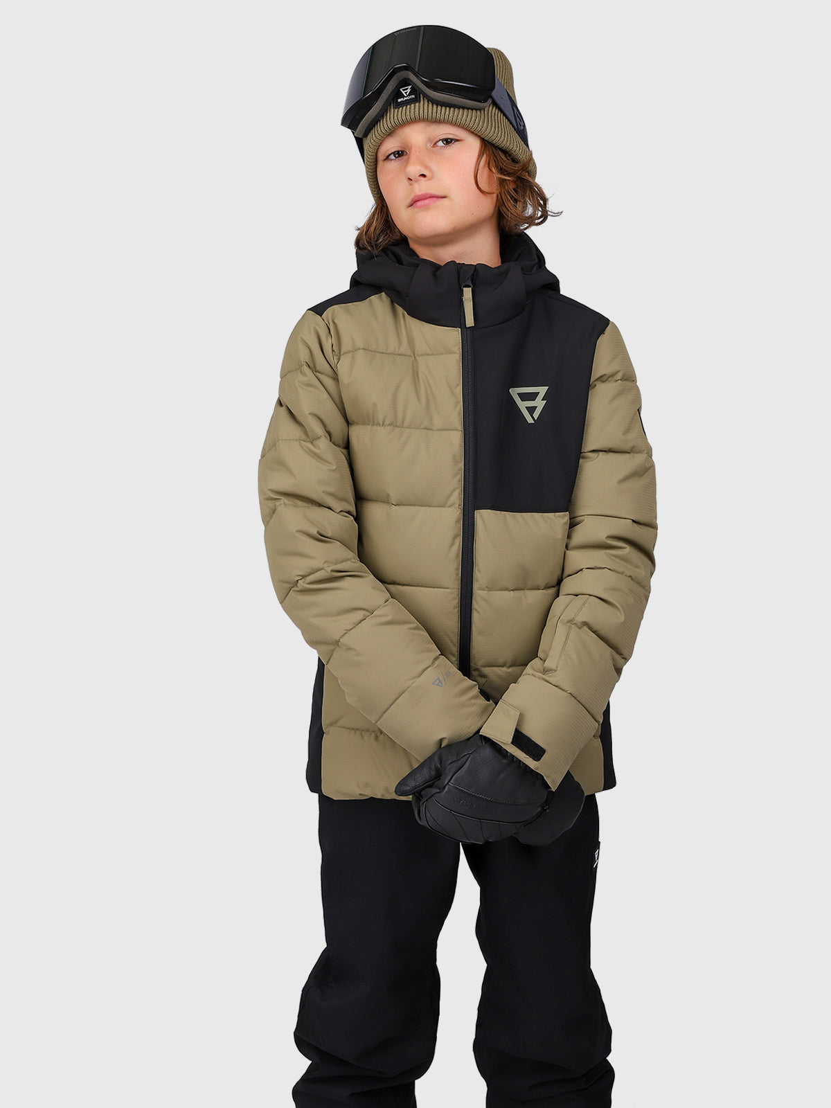 Stortany Boys Snow Jacket | Dusky Green