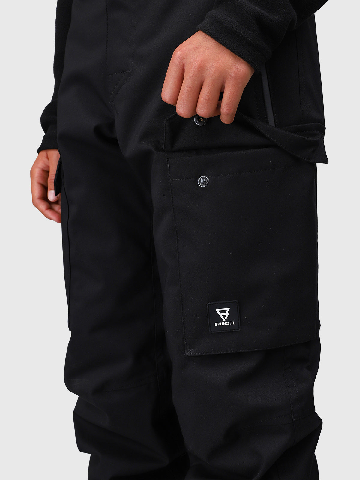 Footraily-Cargo Boys Snow Pants | Black