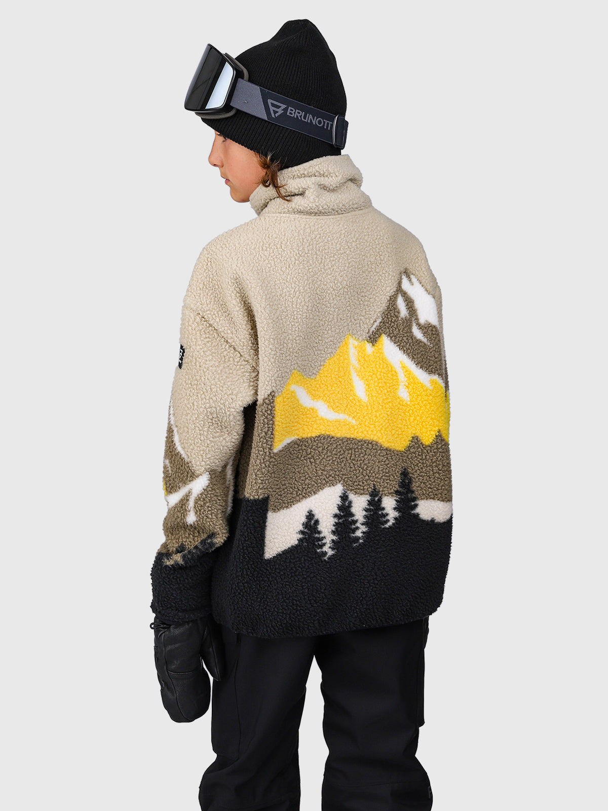 Rodrigy-Print Boys Fleece | Black