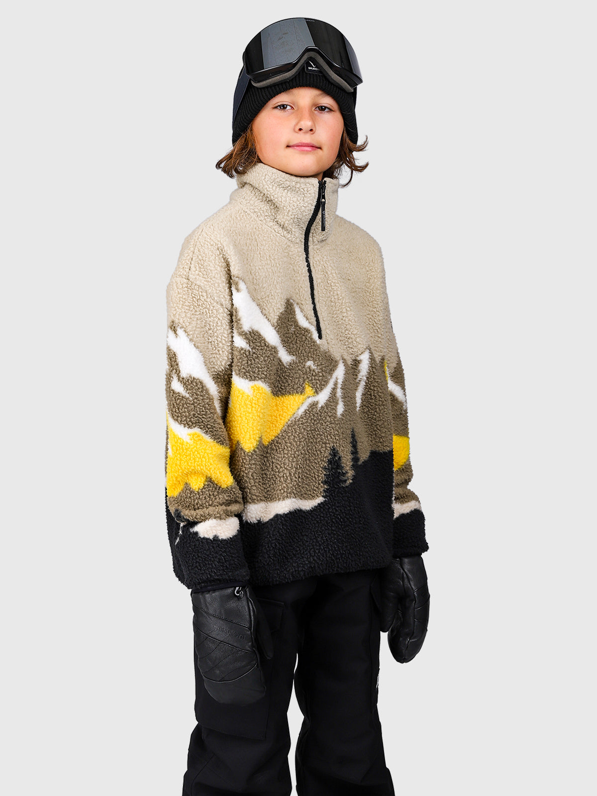 Rodrigy-Print Boys Fleece | Black