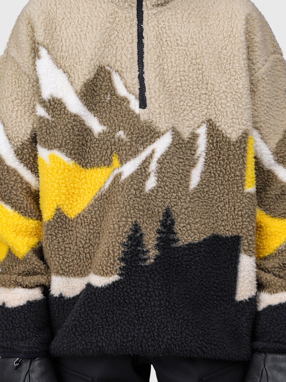 Rodrigy-Print Boys Fleece | Black