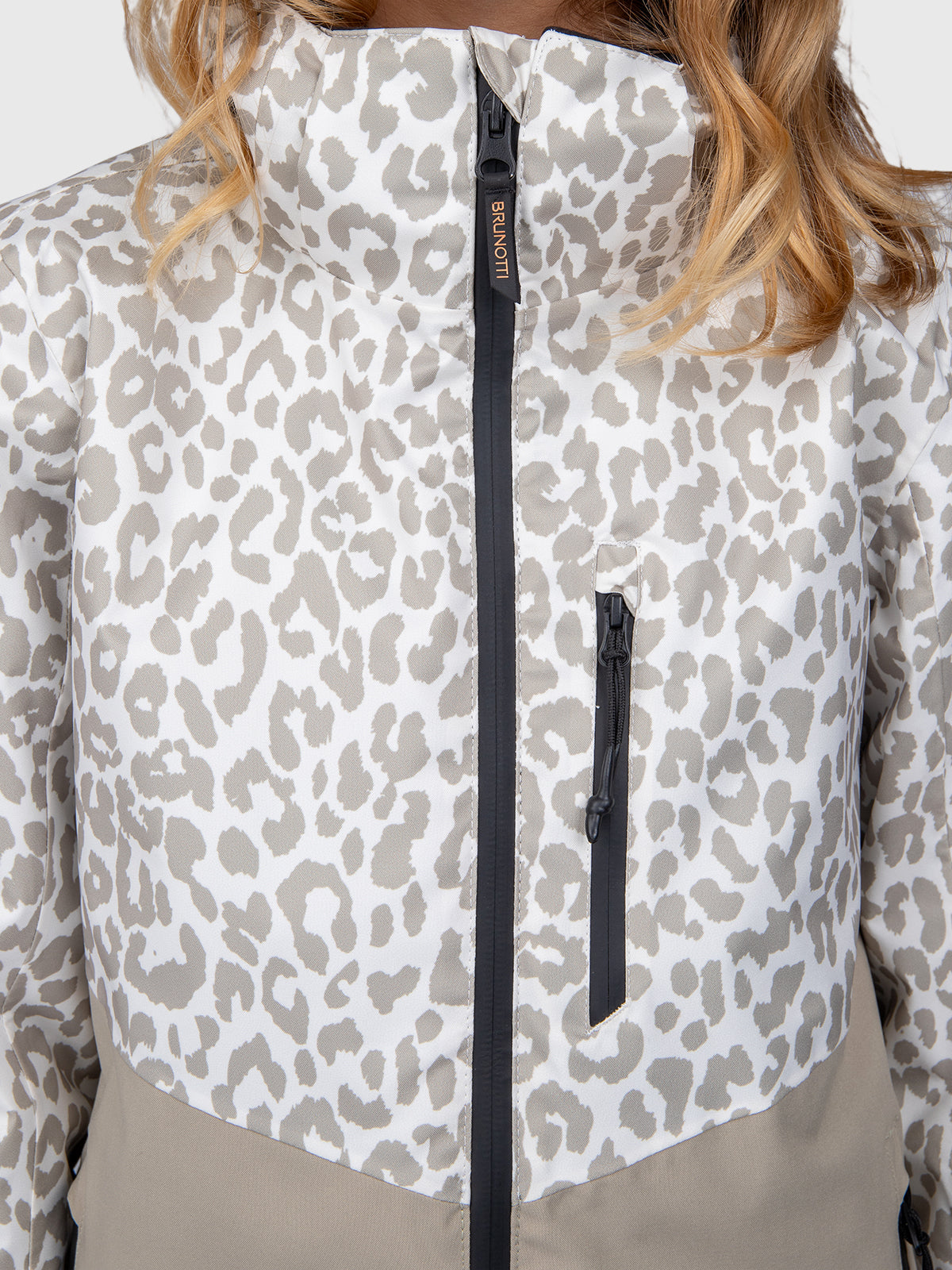 Teallasy-Print Mädchen Schneejacke | Leopard Snow