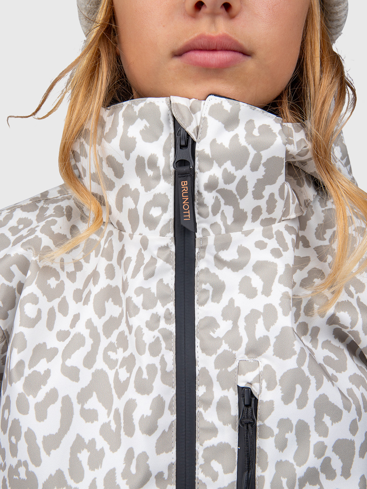 Teallasy-Print Mädchen Schneejacke | Leopard Snow