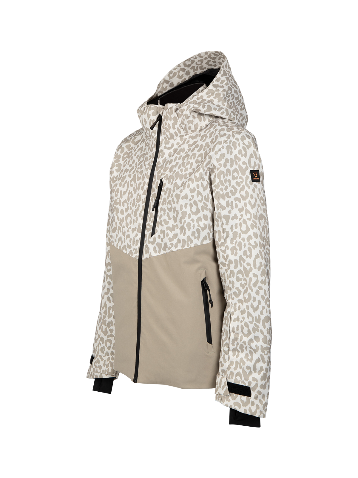 Teallasy-Print Mädchen Schneejacke | Leopard Snow