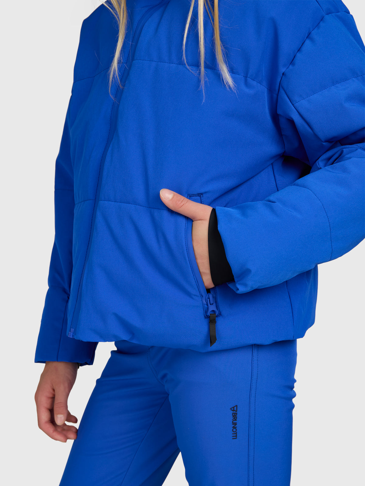 Fiasky Mädchen Schneejacke | Schillerndes Blau