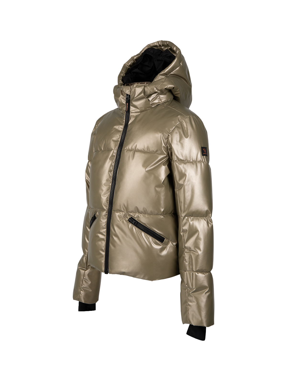 Fiasky-Metallic Girls Snow Jacket | Fungi