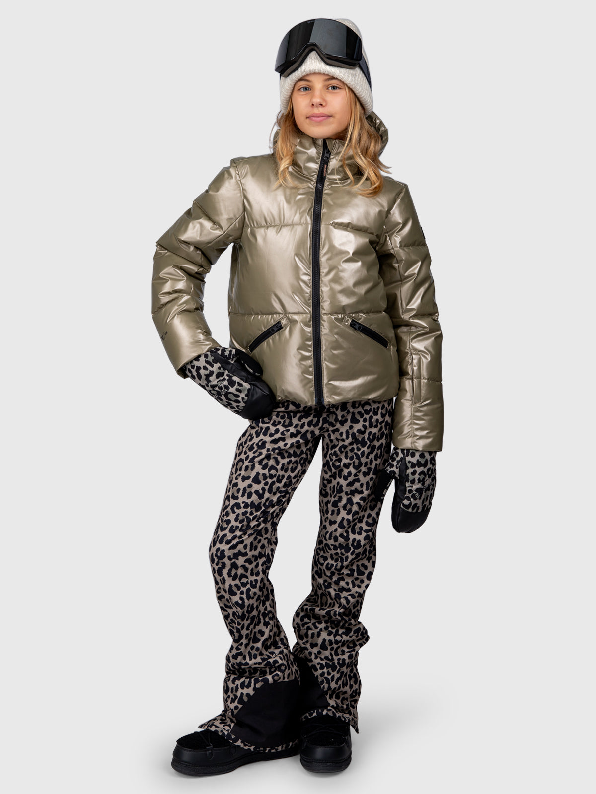 Coldlaky-Print Meiden Softshell Skibroek | Wild thing Fungi