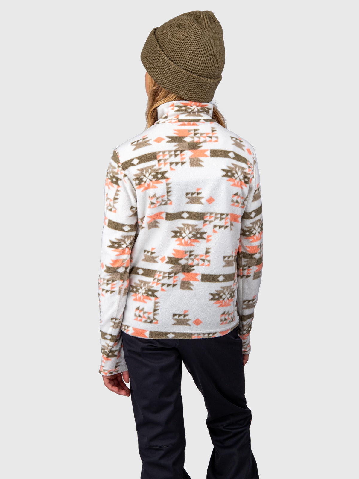 Mismy-Print Girls Fleece | Arctic Desert Flower