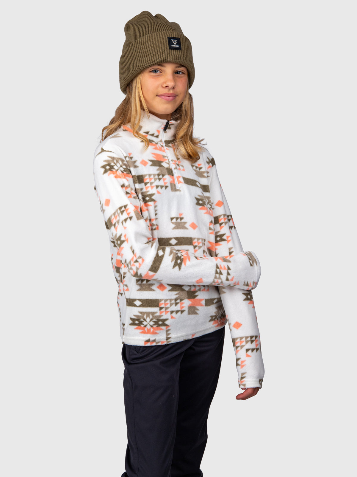 Mismy-Print Girls Fleece | Arctic Desert Flower