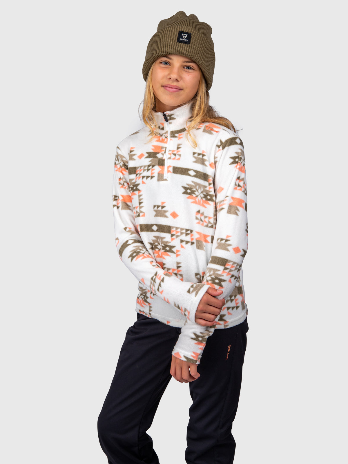 Mismy-Print Girls Fleece | Arctic Desert Flower