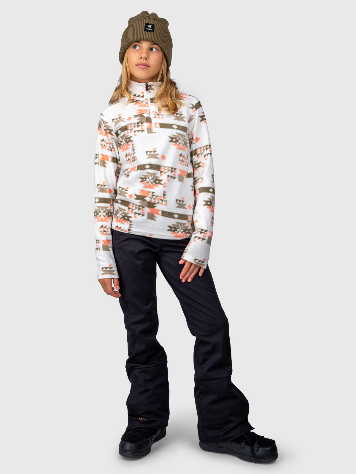 Mismy-Print Girls Fleece | Arctic Desert Flower