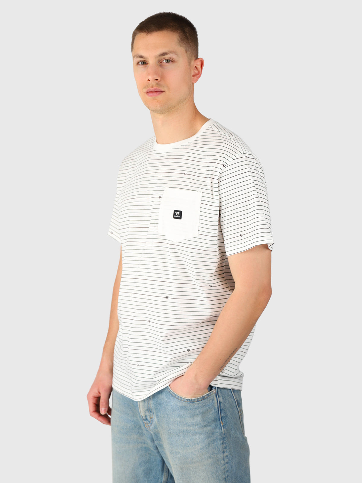 Axle-Stripe Herren T-shirt | Snow