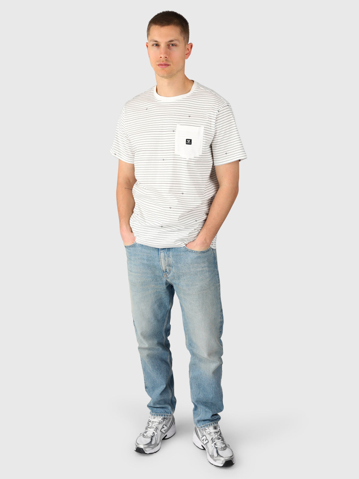 Axle-Stripe Herren T-shirt | Snow