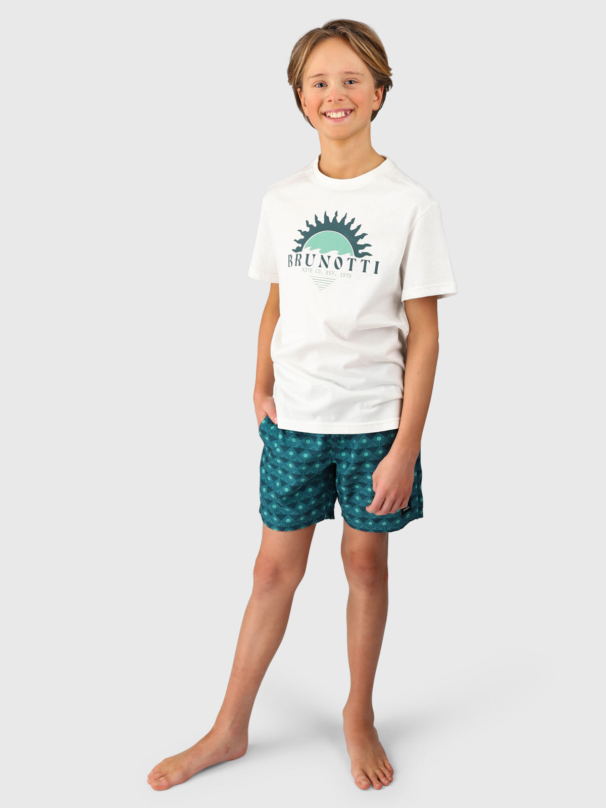 Cestery-Sun Boys Swim Shorts | Fuel Green
