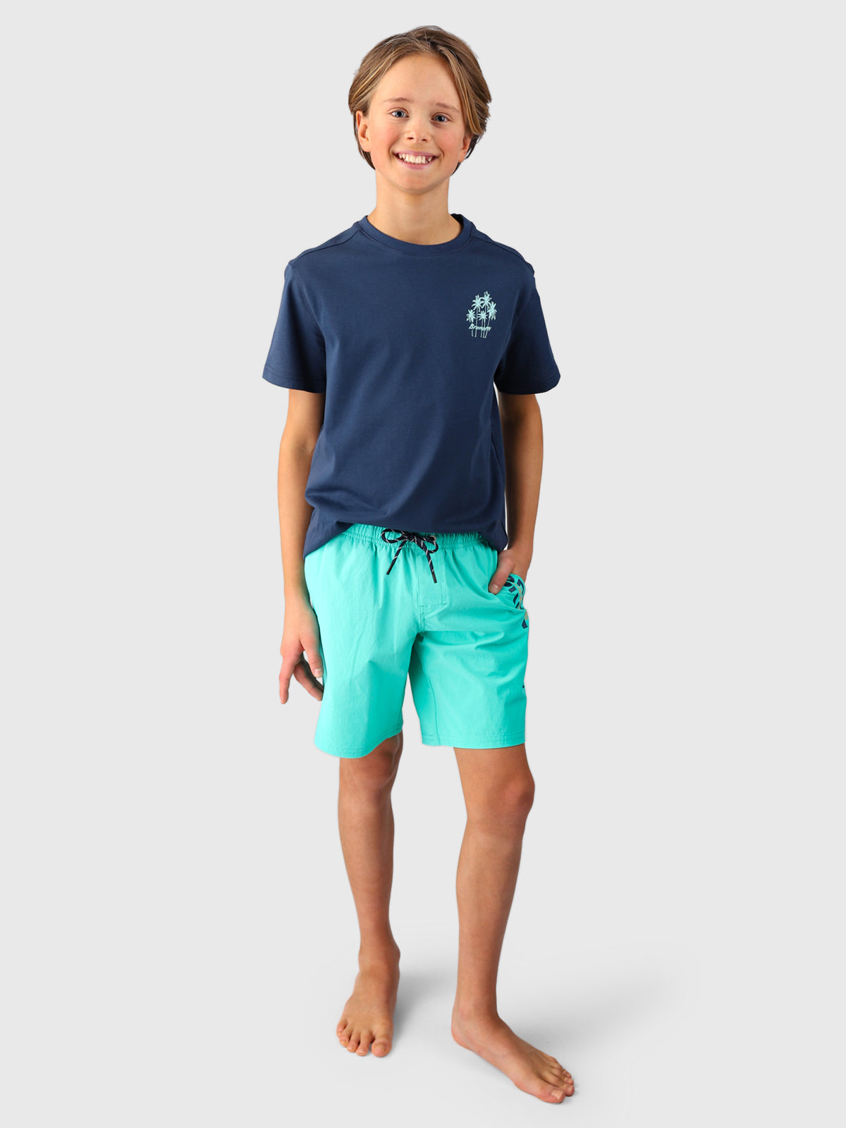 Cestery Boys Swim Shorts | Caribean Green