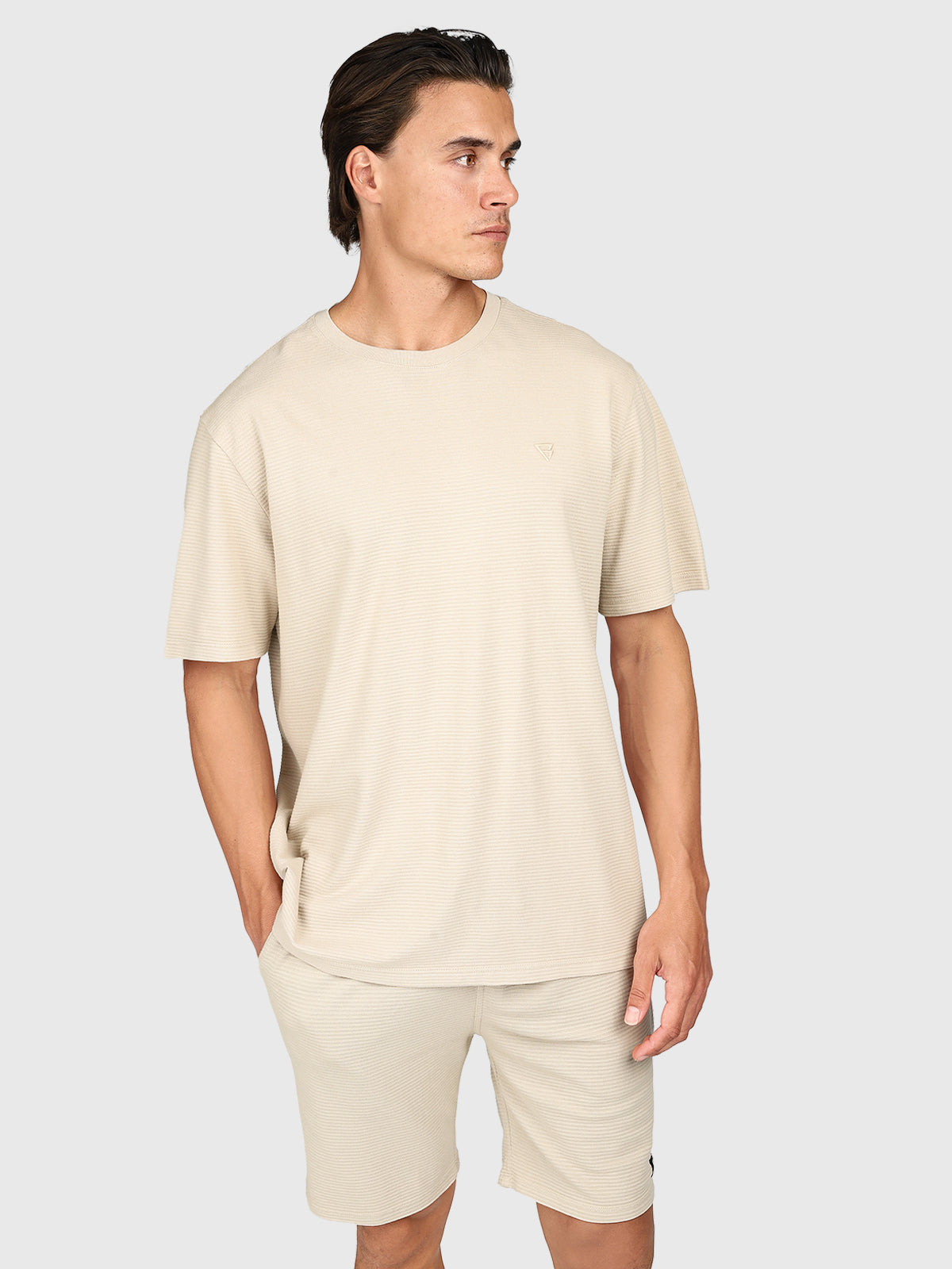 Dozan Men T-shirt | Feather Grey