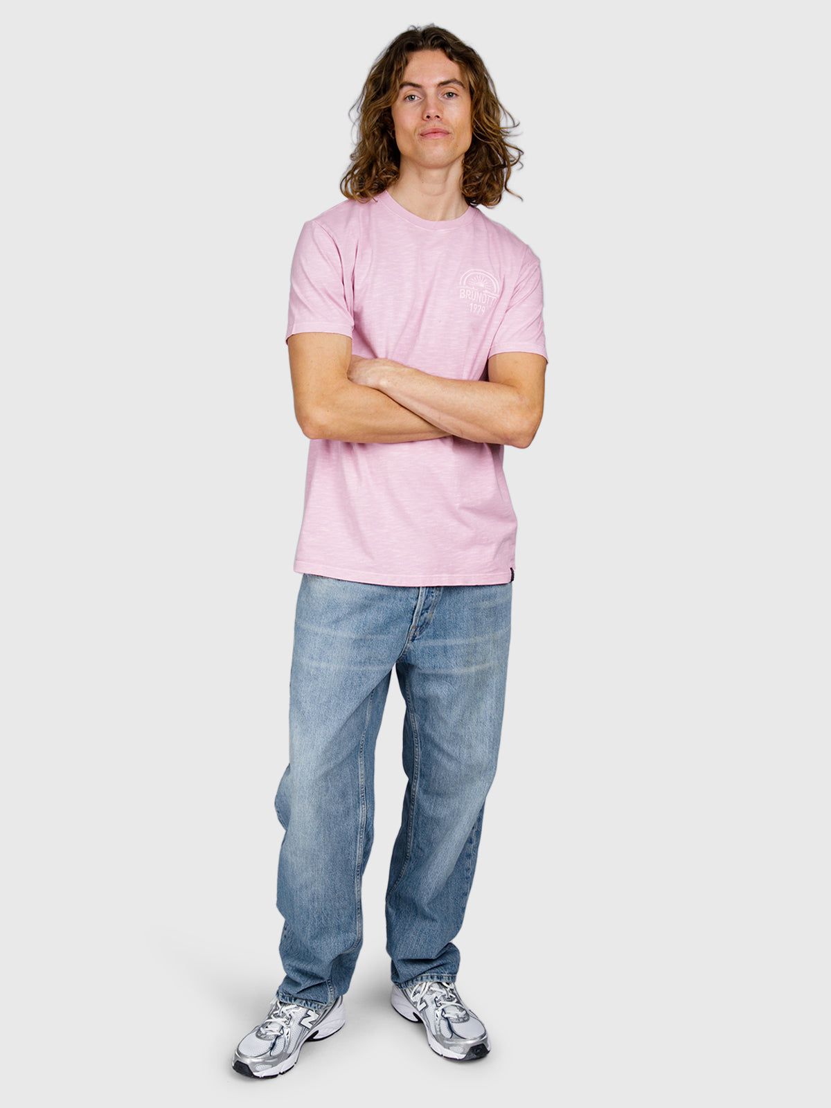 Mattey Herren T-shirt | Mauve Mist