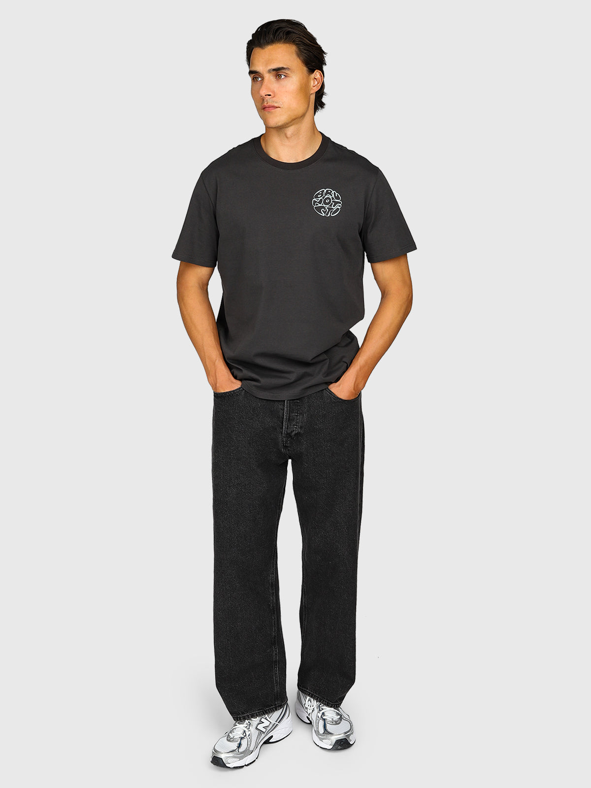 Sidley Men T-shirt | Pirate Black