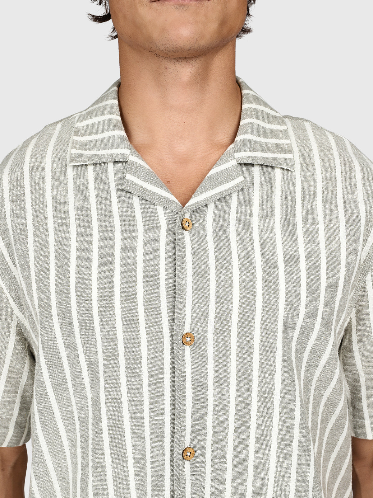 Sanni-Stripe Men Shirt | Snow
