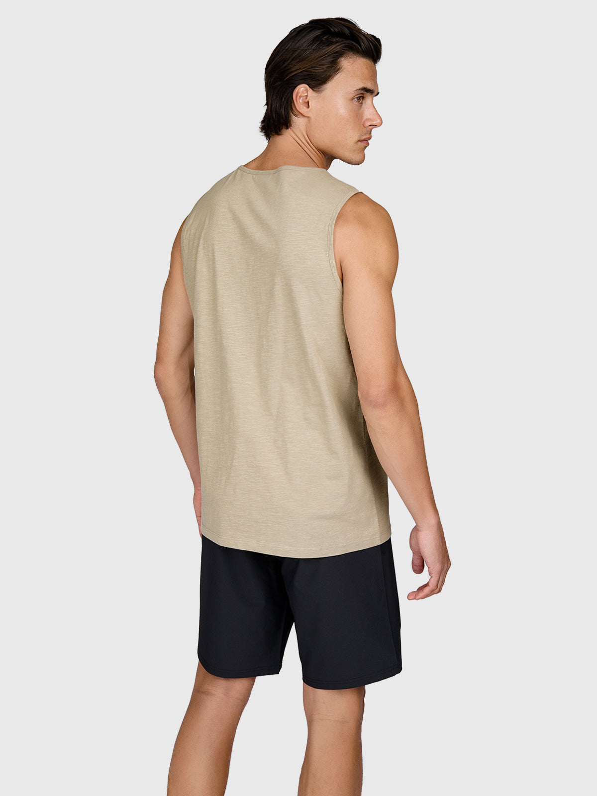 Malaku-Slub Men Singlet | Chinchilla