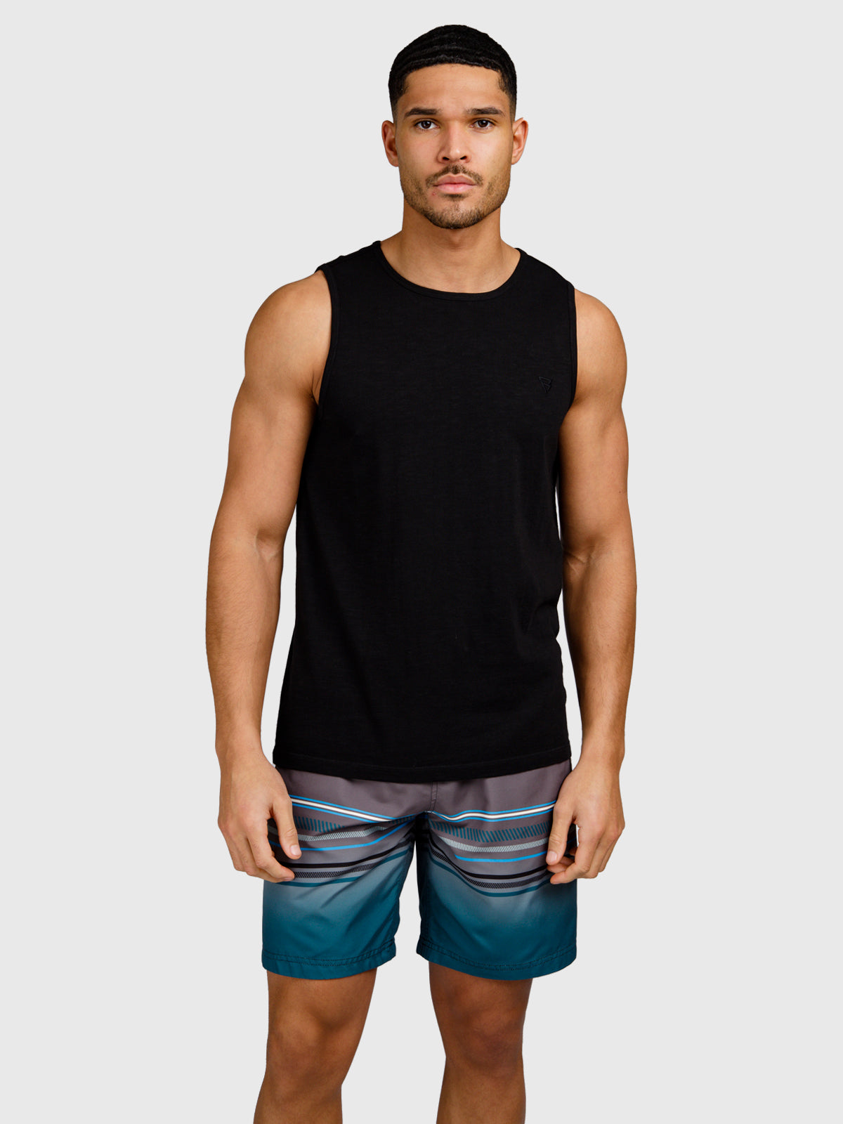 Malaku-Slub Men Singlet | Black