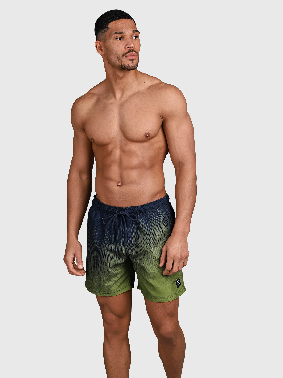 Cester-Panel Print Herren Swim Shorts | Mayfly