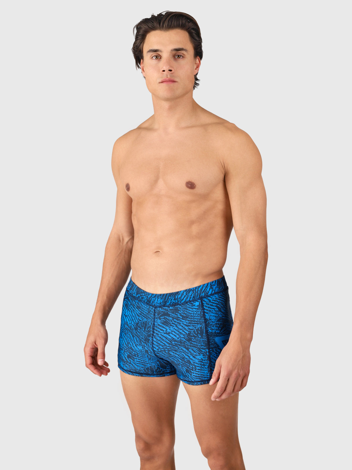 Samier-Print Heren Zwem Trunks | Indigo Blue