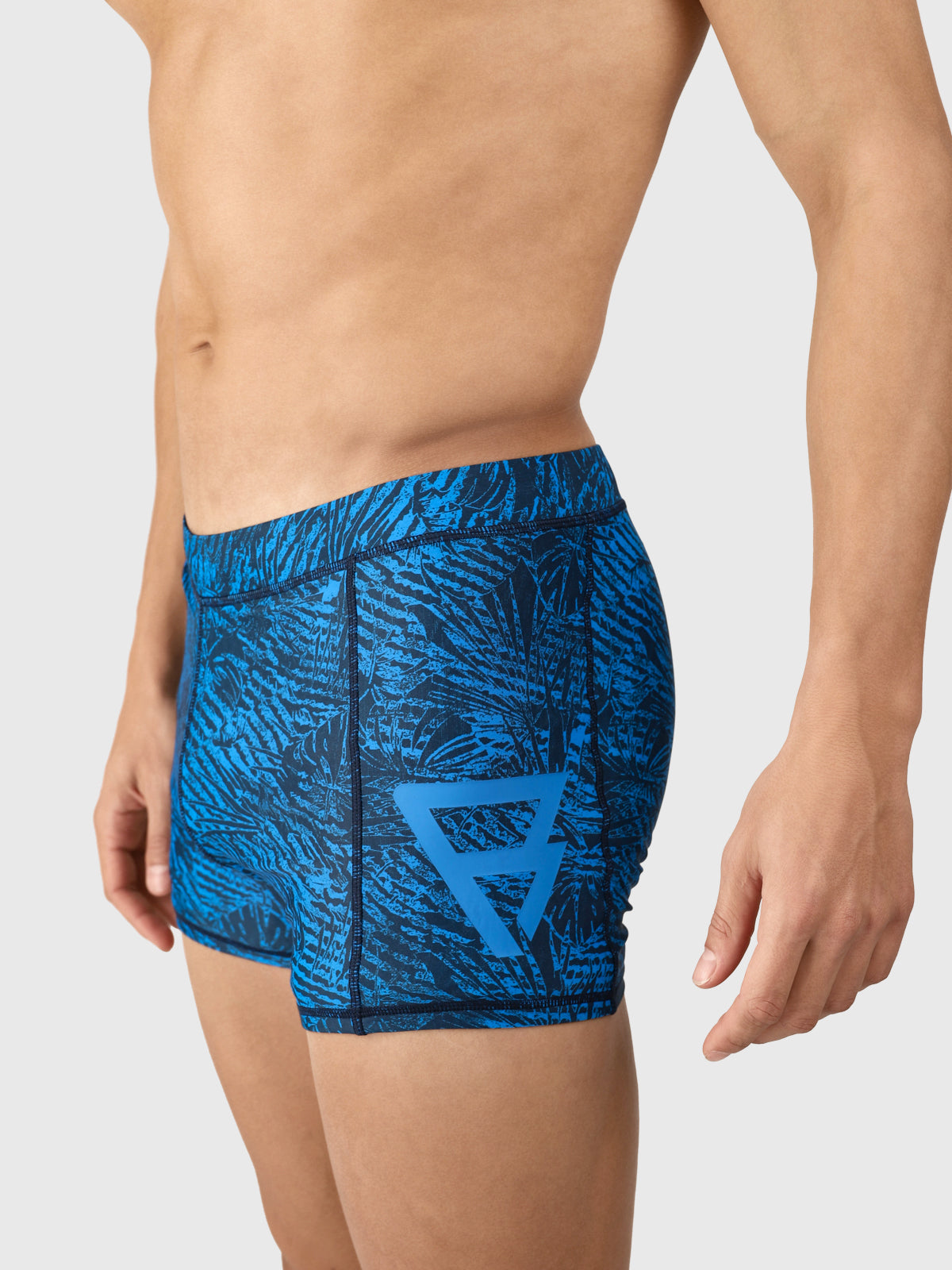 Samier-Print Heren Zwem Trunks | Indigo Blue