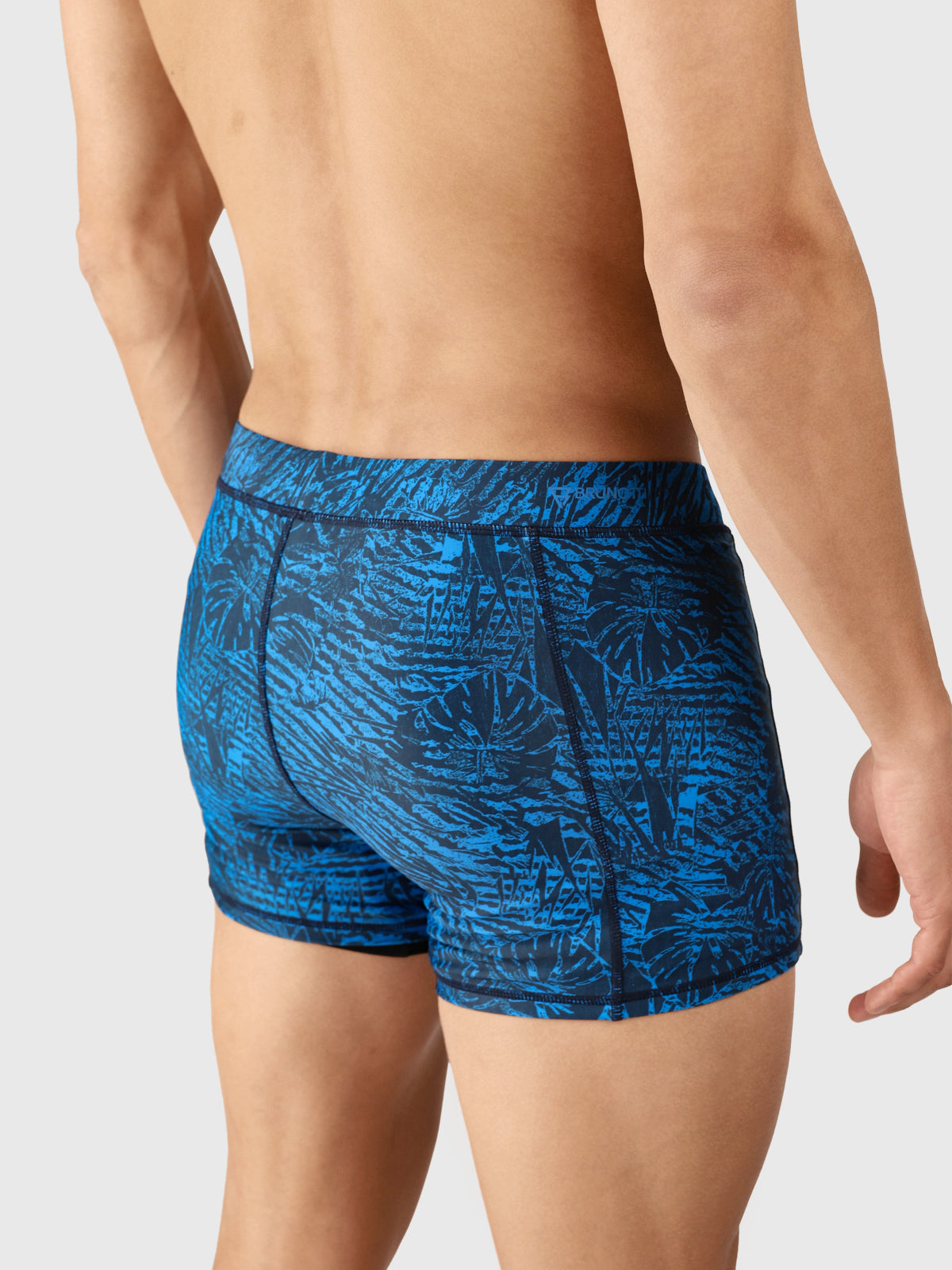 Samier-Print Heren Zwem Trunks | Indigo Blue