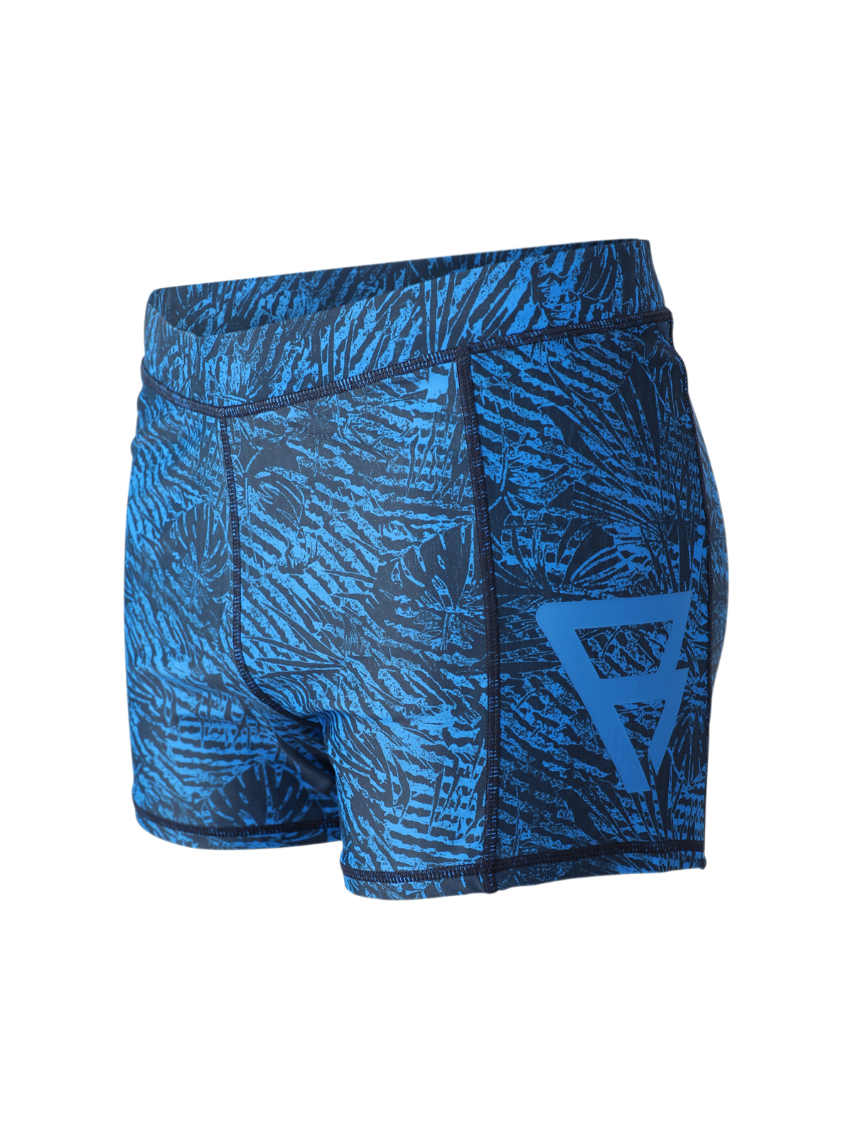 Samier-Print Heren Zwem Trunks | Indigo Blue