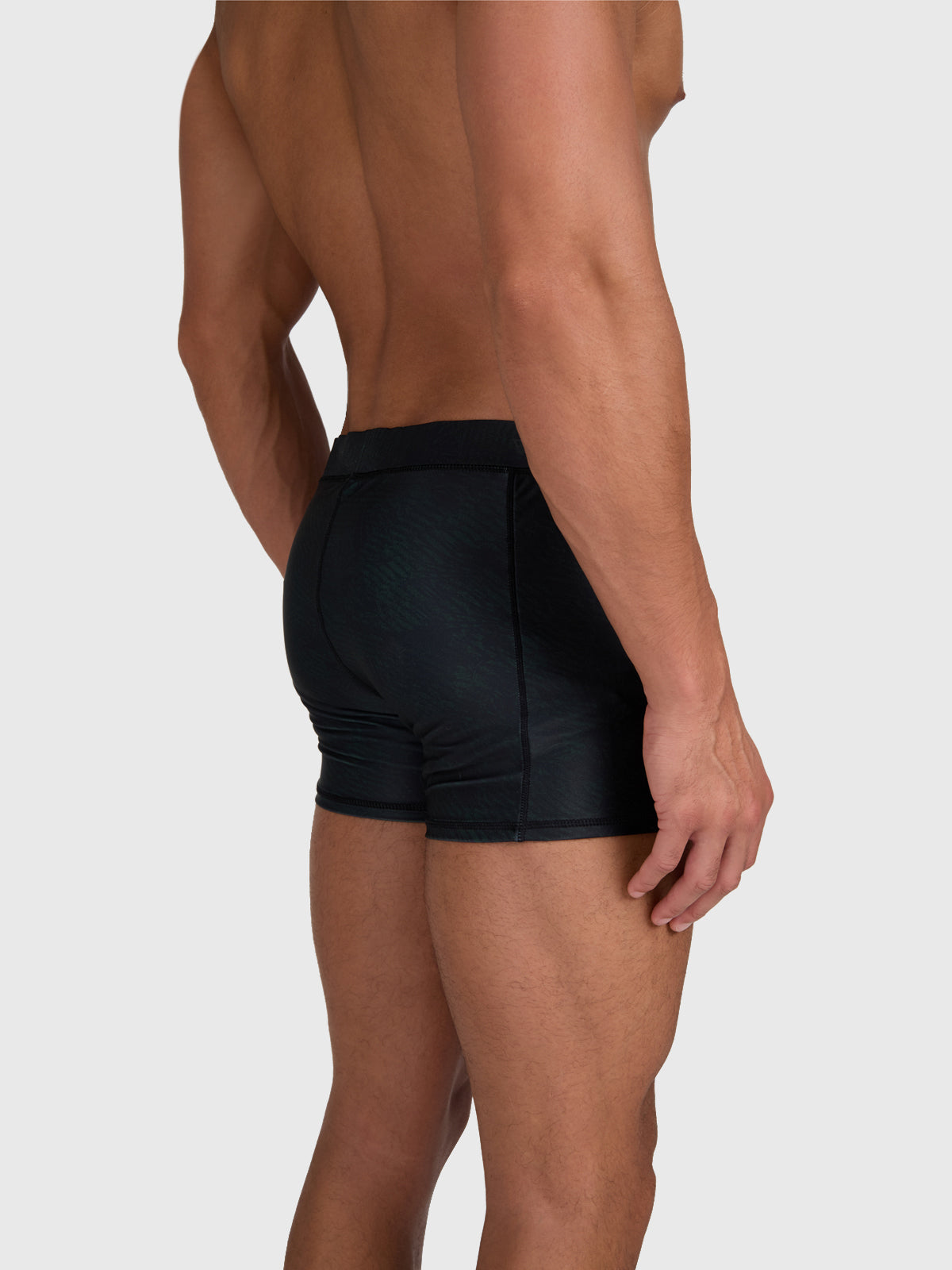 Samier-Print Heren Zwem Trunks | Zwart