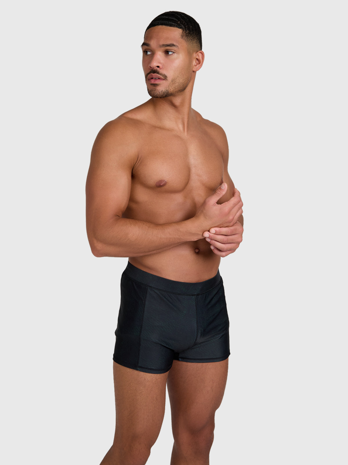 Samier-Print Heren Zwem Trunks | Zwart