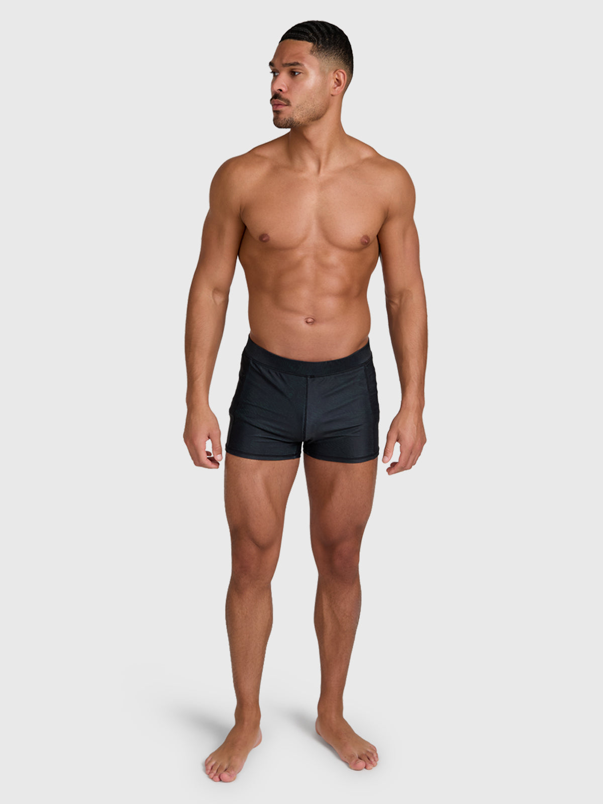 Samier-Print Heren Zwem Trunks | Zwart