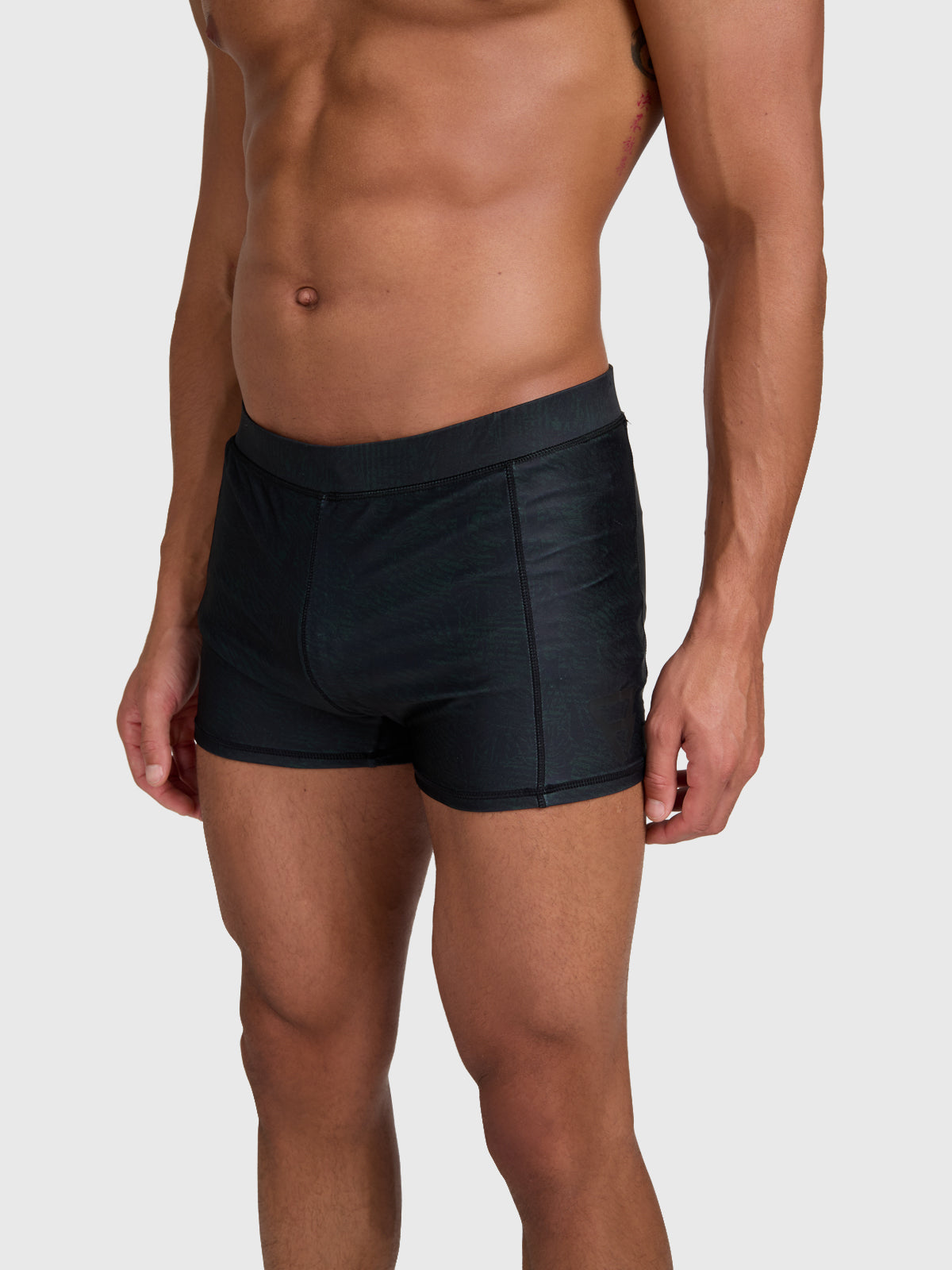 Samier-Print Heren Zwem Trunks | Zwart