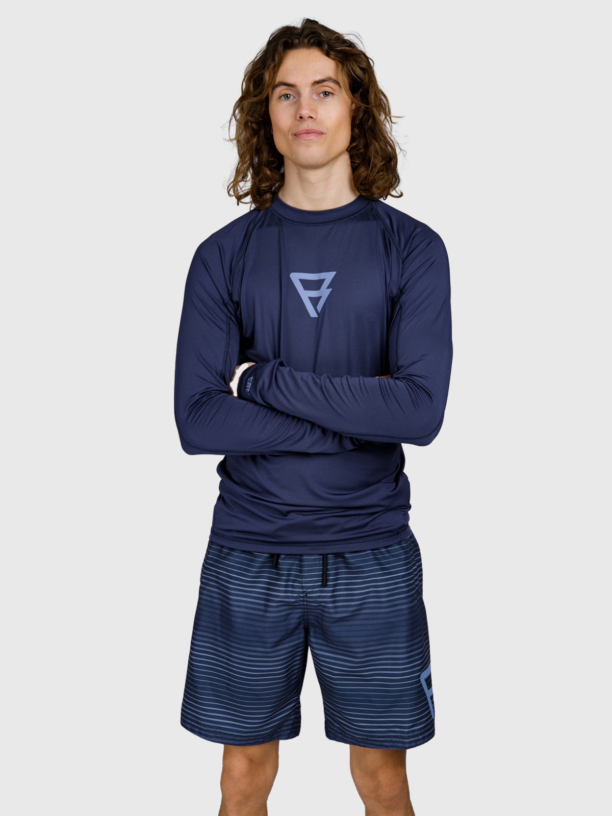 Brushield Heren Rashguard | Indigo Blue