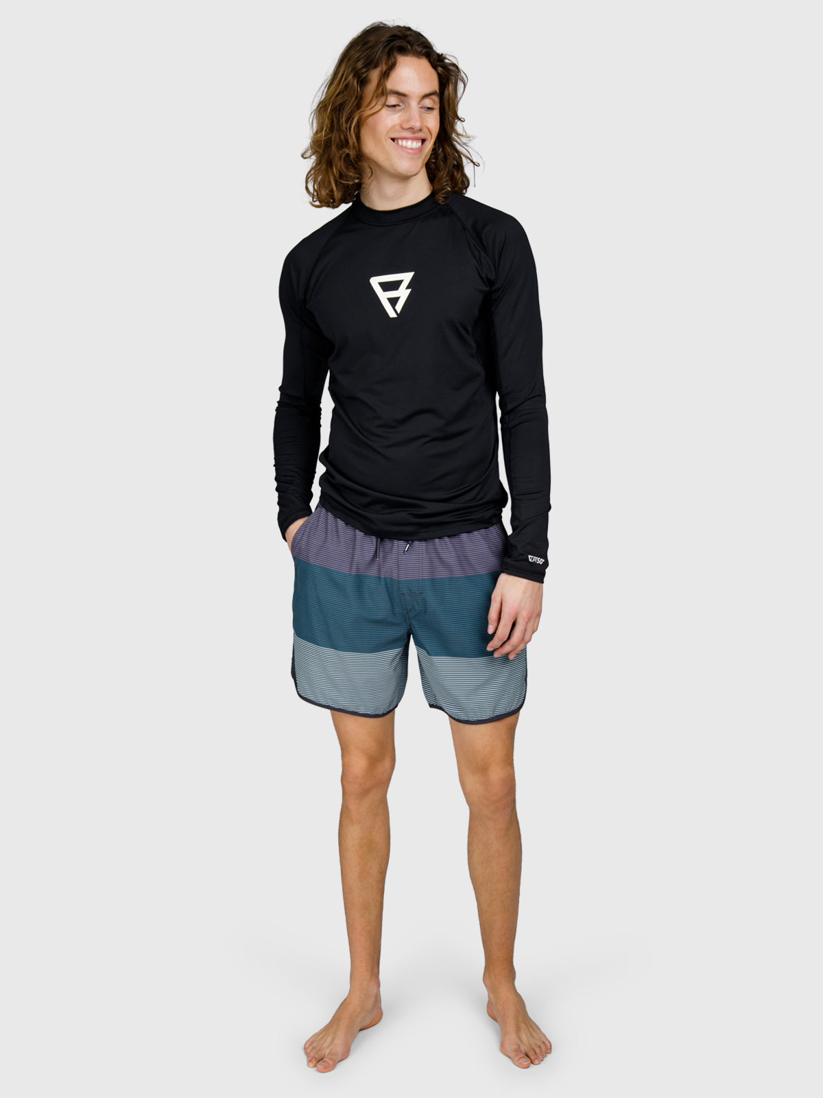 Brushield Men Rashguard | Black