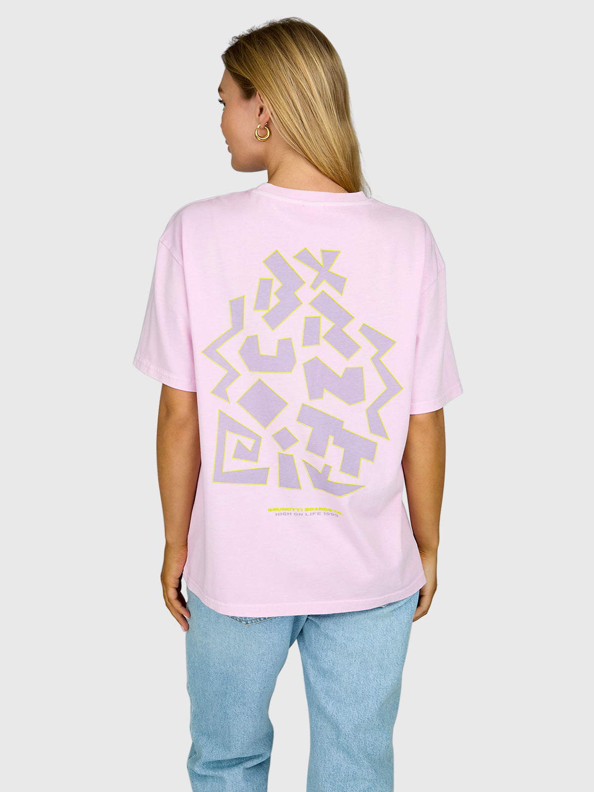 High-95-Print Women T-shirt | Mauve Mist