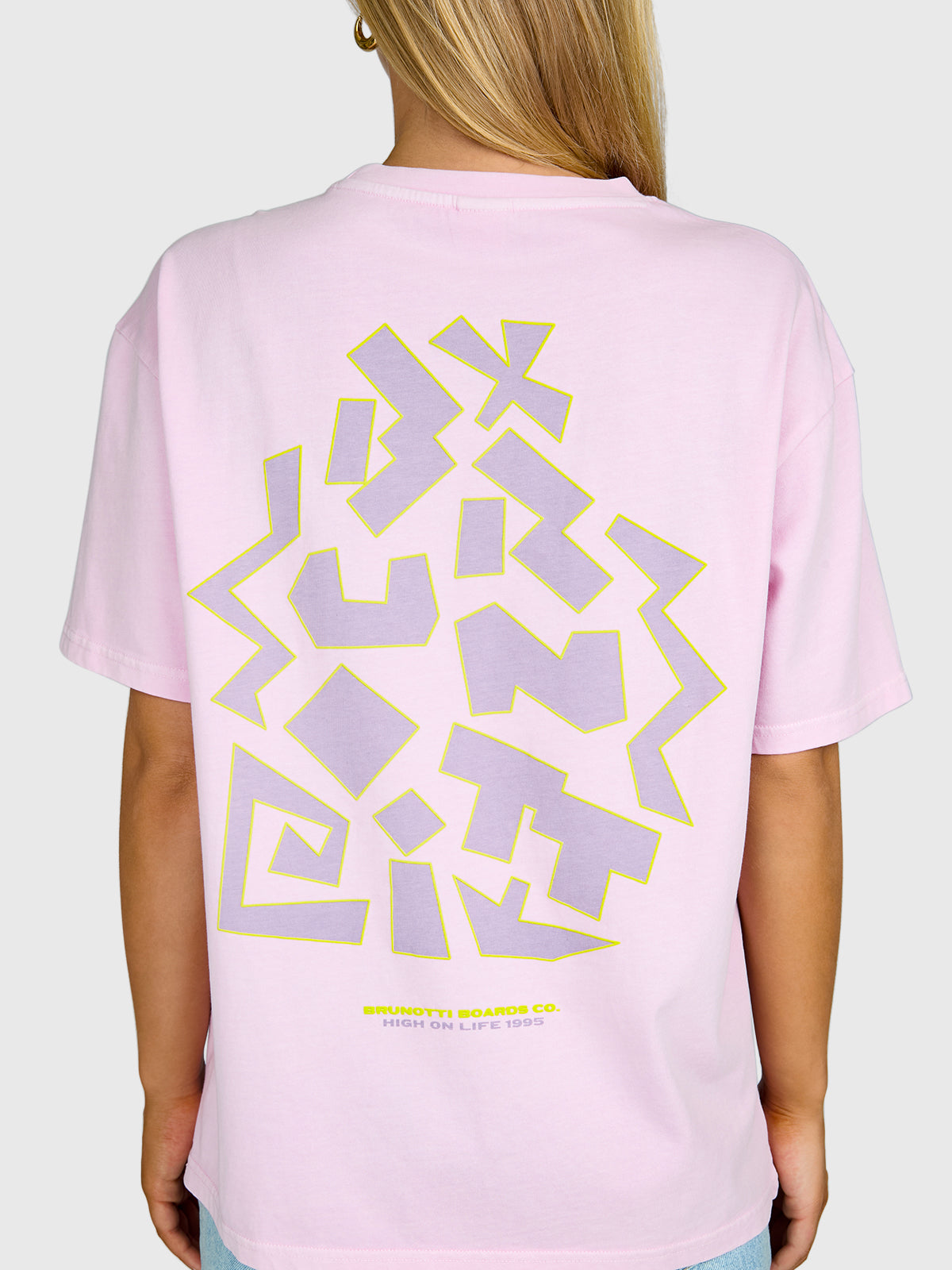 High-95-Print Women T-shirt | Mauve Mist