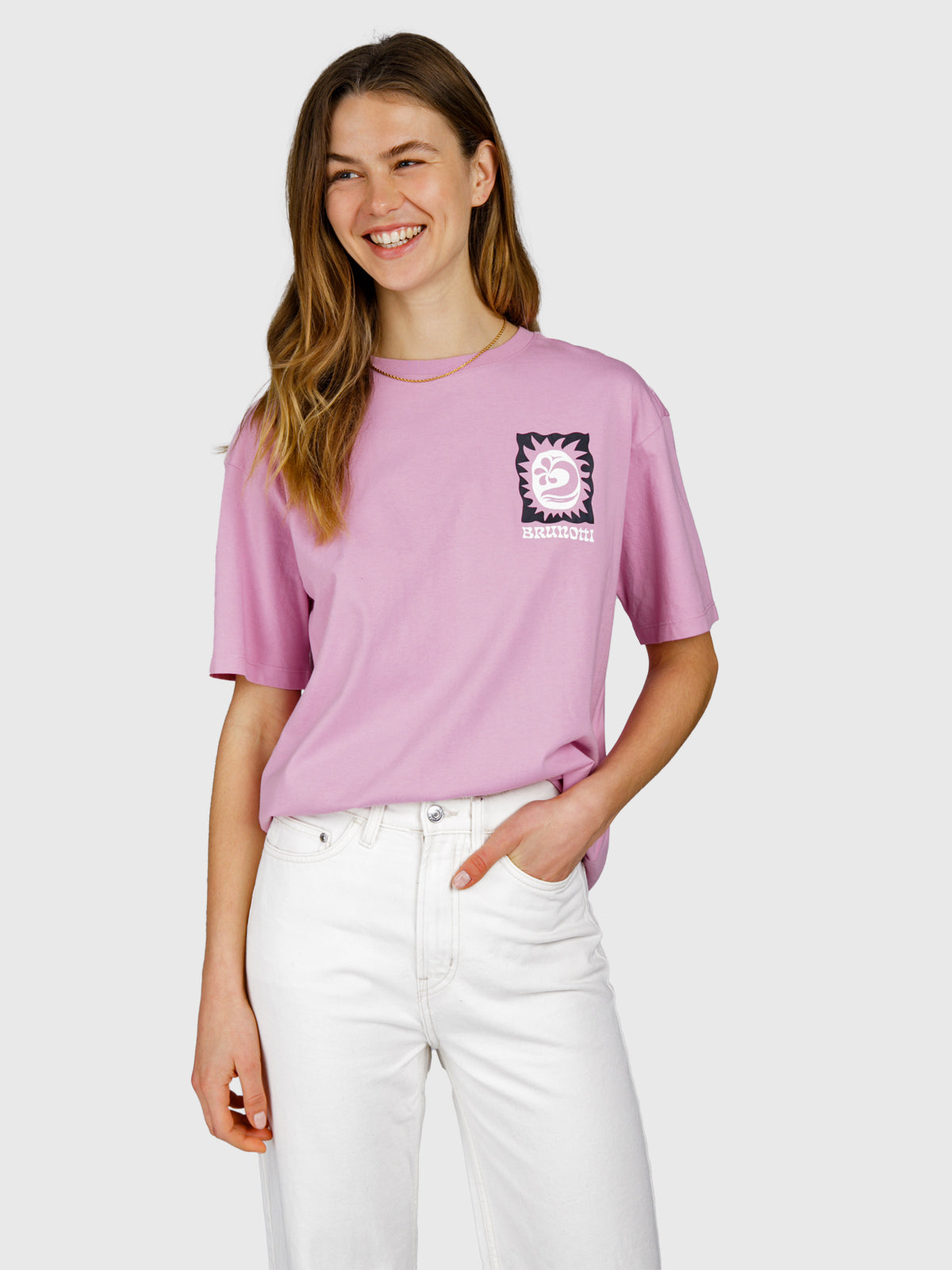 Zelday Dames T-shirt | Mauve Mist