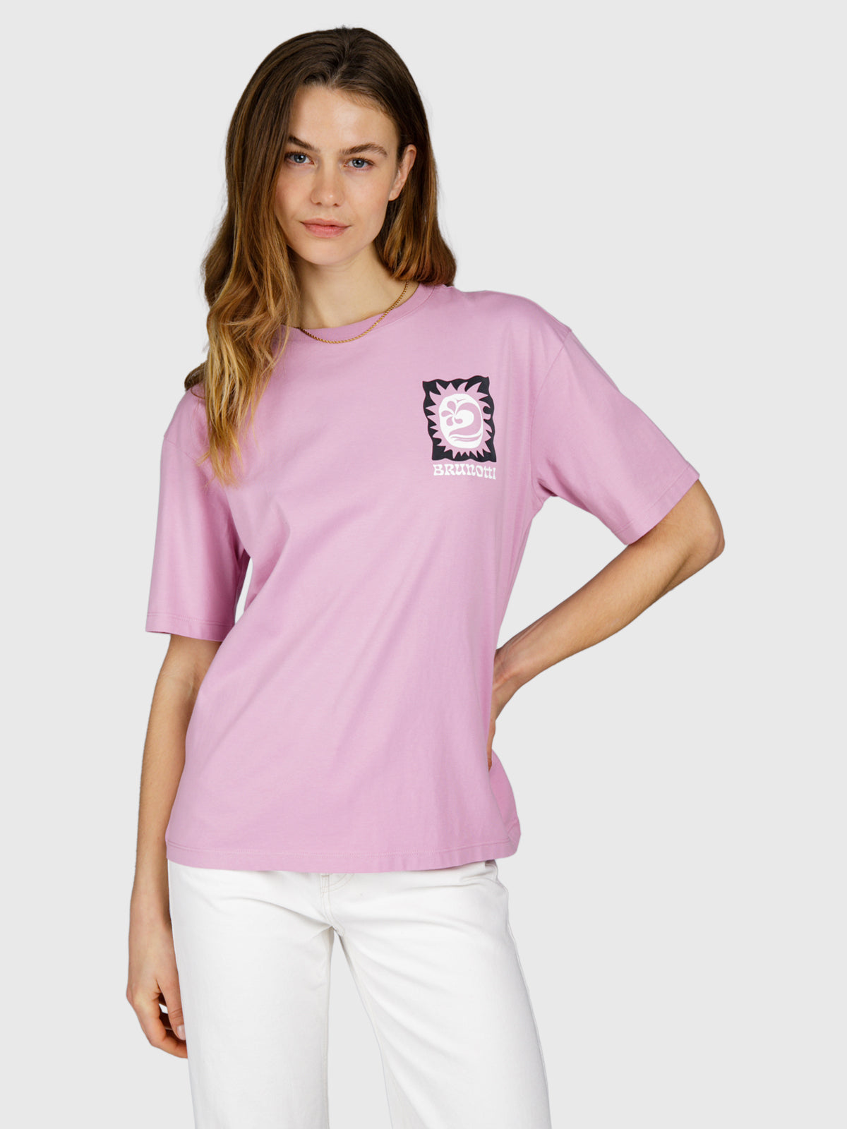 Zelday Damen T-shirt | Mauve Mist