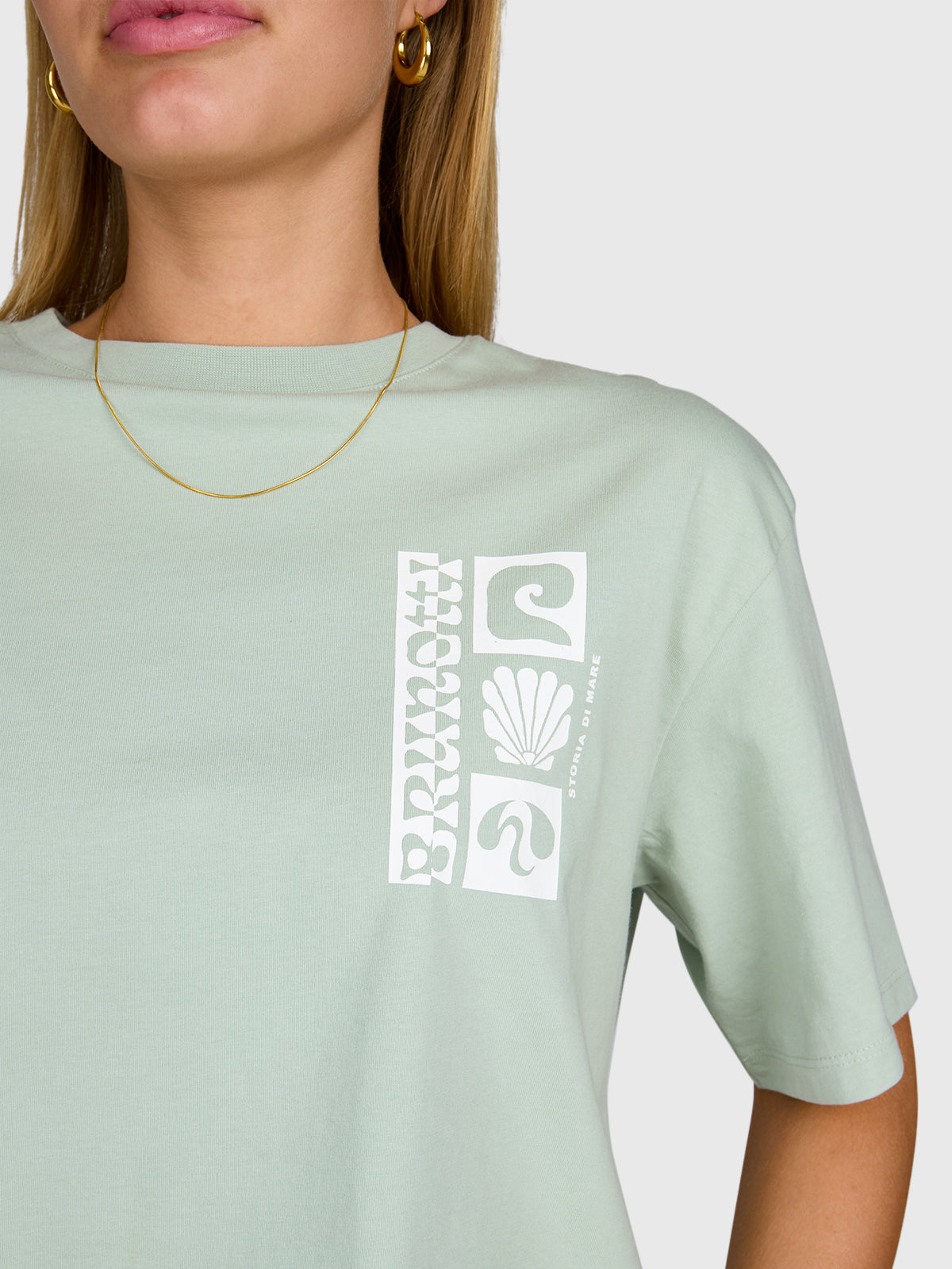 Zennanda Women T-shirt | Aqua Grey