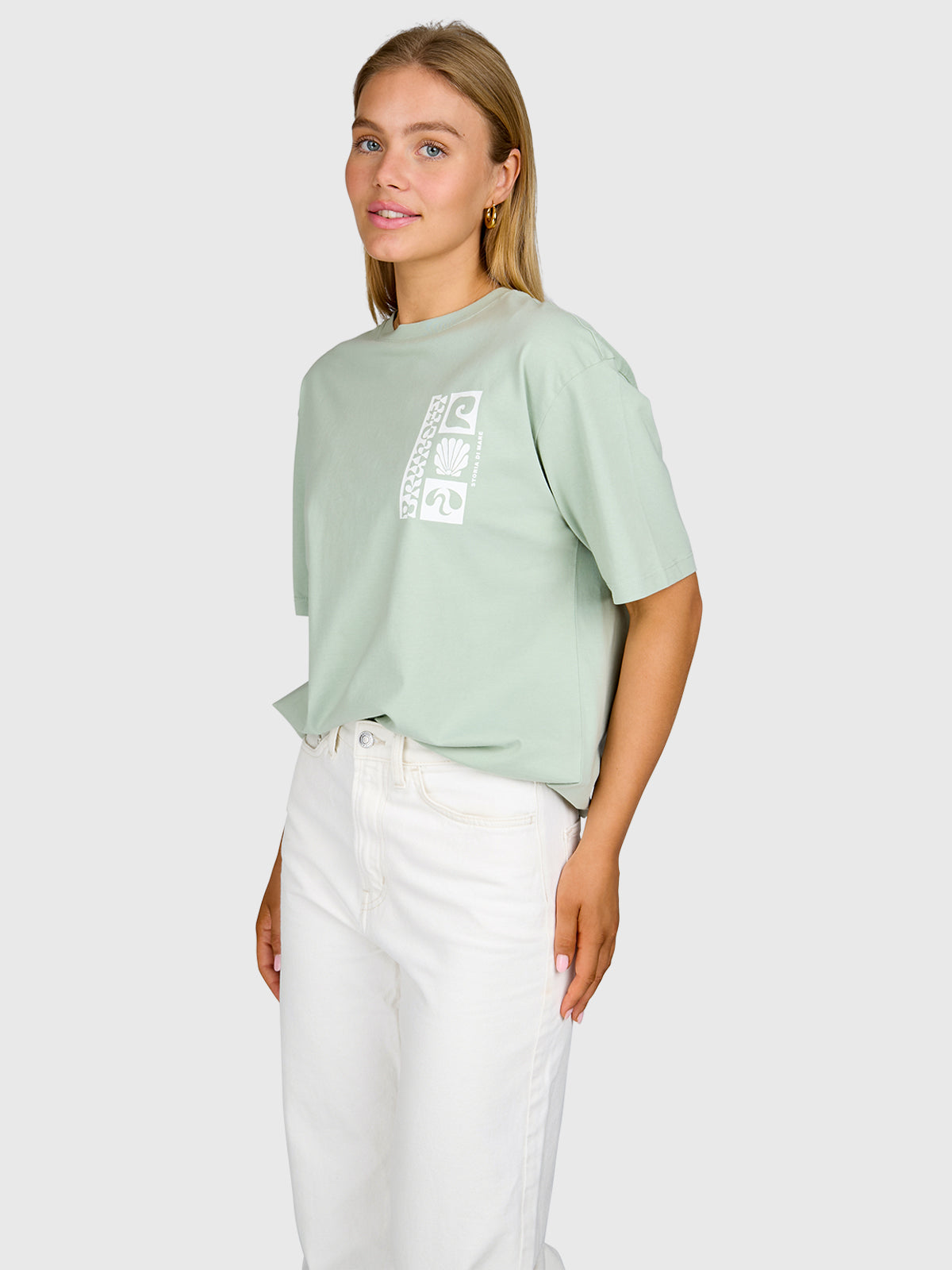 Zennanda Women T-shirt | Aqua Grey