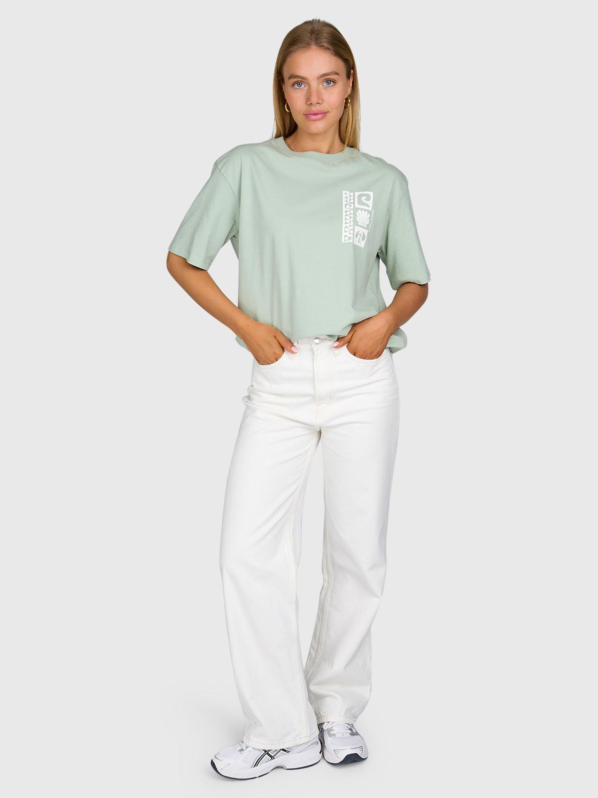 Zennanda Women T-shirt | Aqua Grey