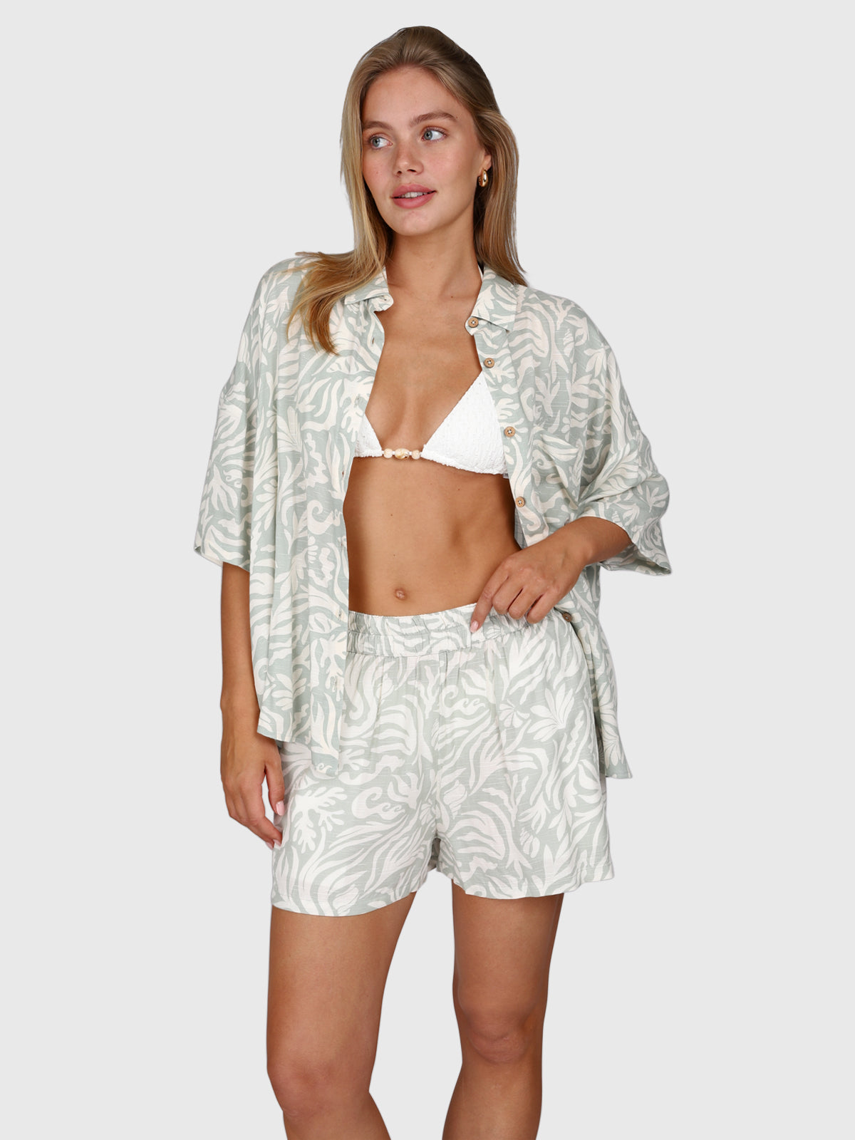 Teodhora Damen Shirt | Aqua Grey