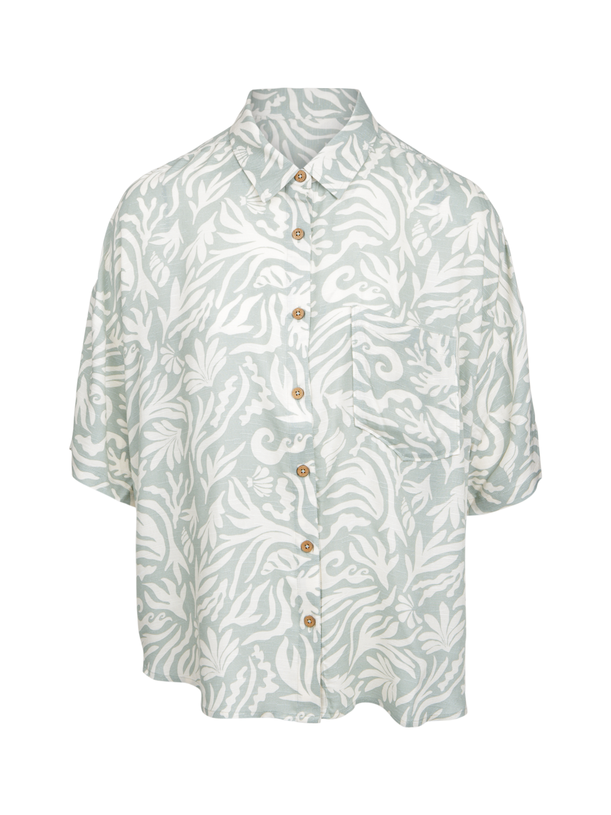 Teodhora Women Shirt | Aqua Grey