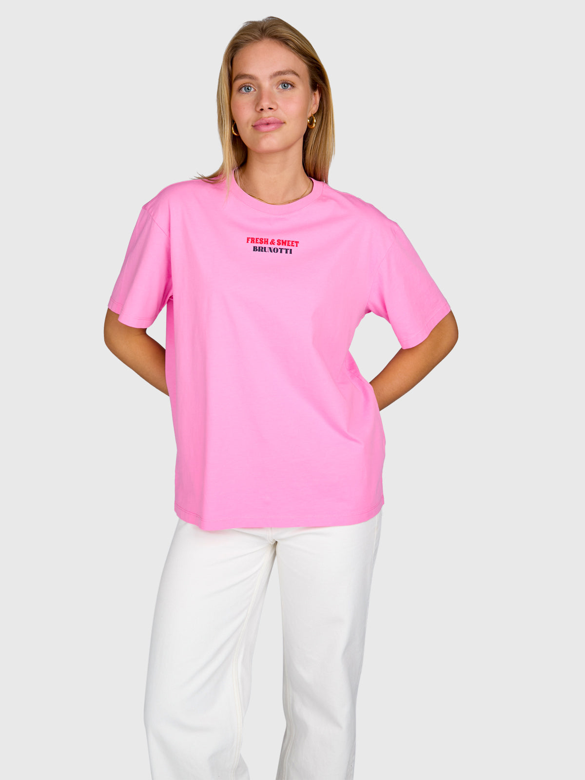 Zeta Dames T-shirt | Fuchsia Pink