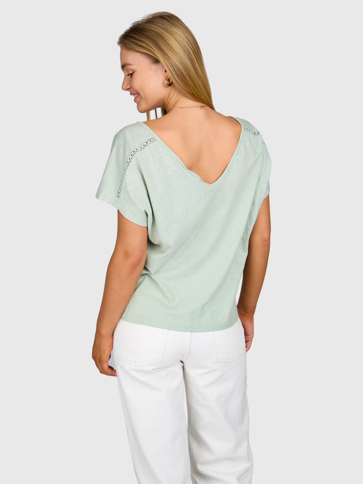 Duya Dames T-shirt | Aqua Grey