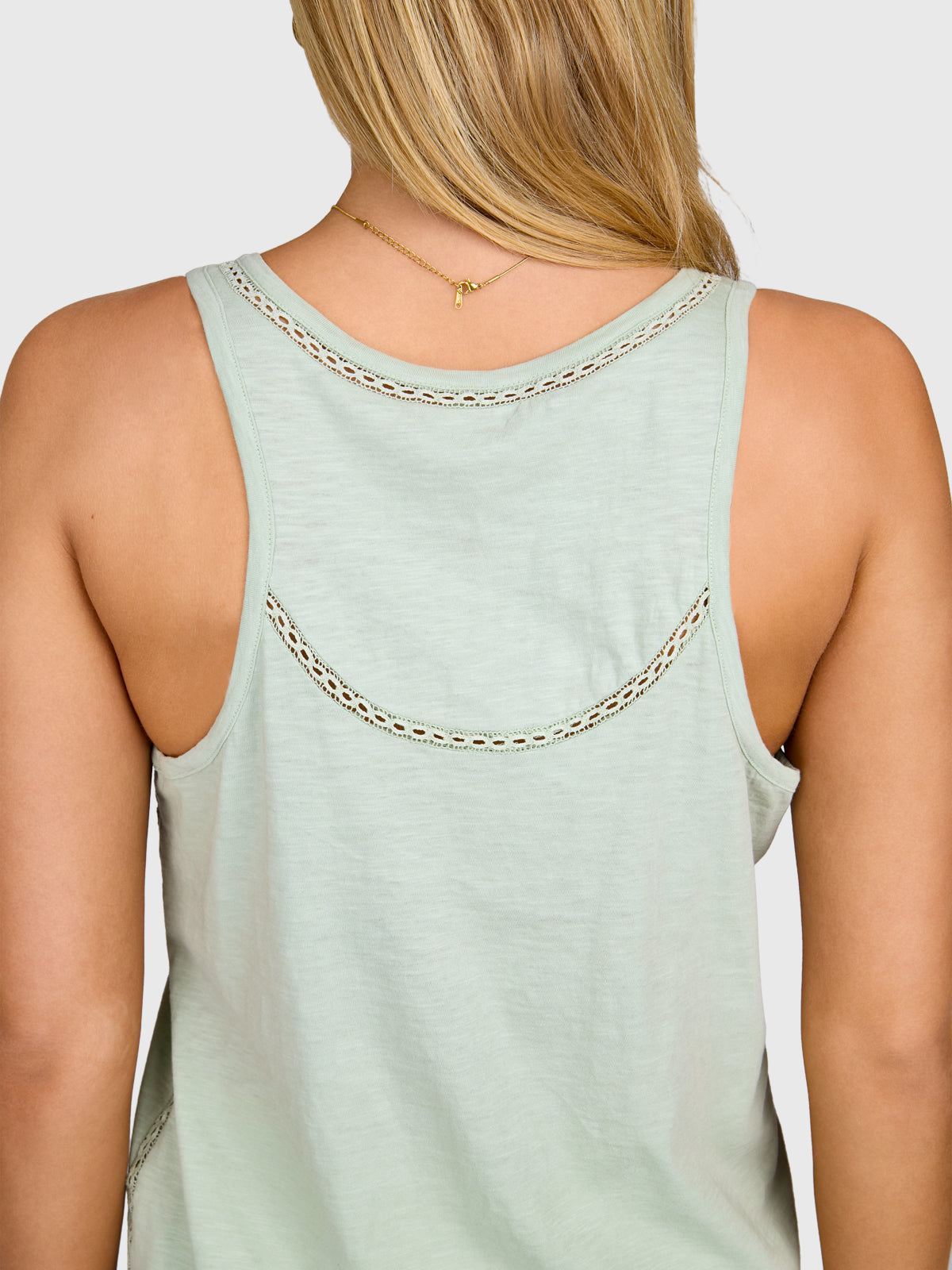 Diljara Damen Top | Aqua Grey