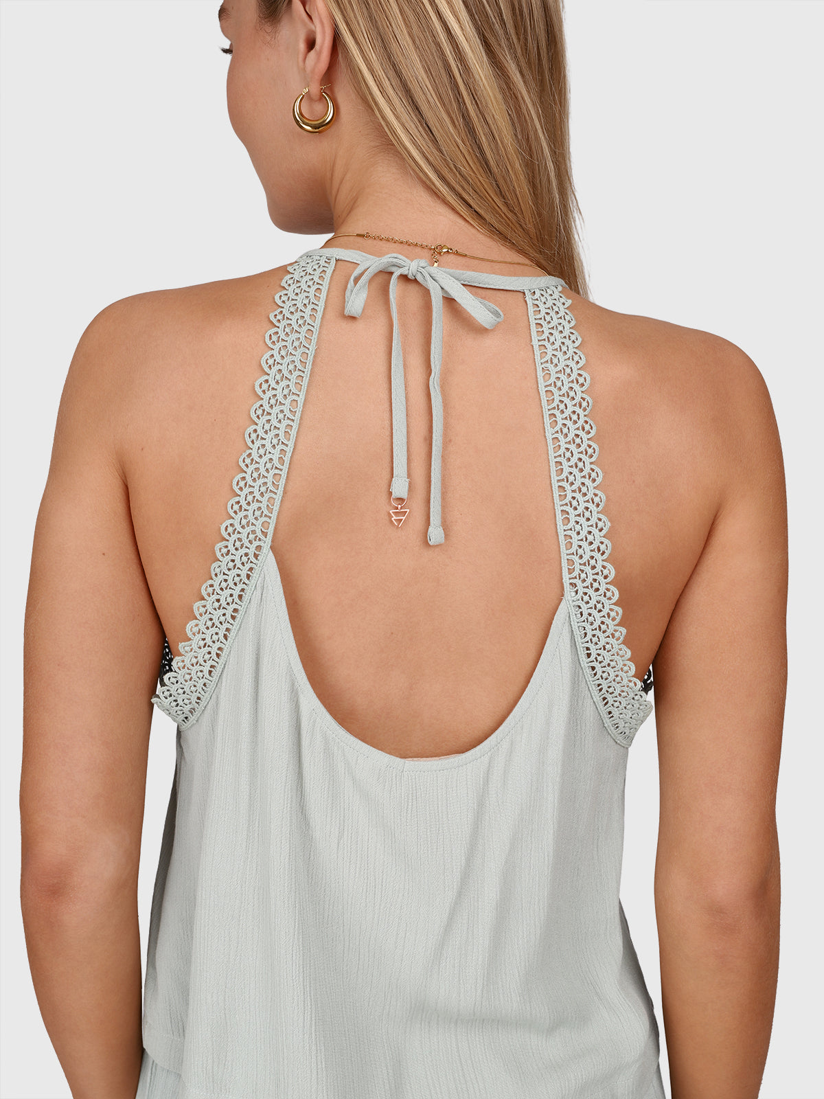 Hellenah Damen Top | Aqua Grey